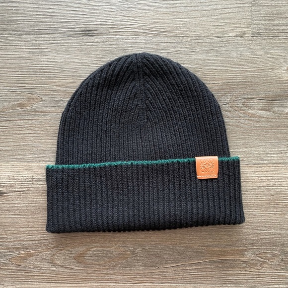 Loewe Accessories - Loewe Ribbed Wool Beanie